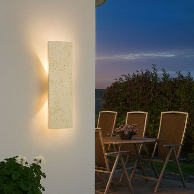 Aurelle Natuursteen Tuinverlichting Wandlamp