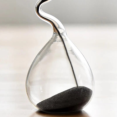 Curve Design Black Hourglass – Modern & Minimalistisch Zandloper Ornament