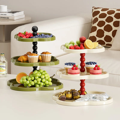 UFORU Luxe Fruit & Dessert Tray – Elegante Meerdere Lagen voor Snacks & Gebak