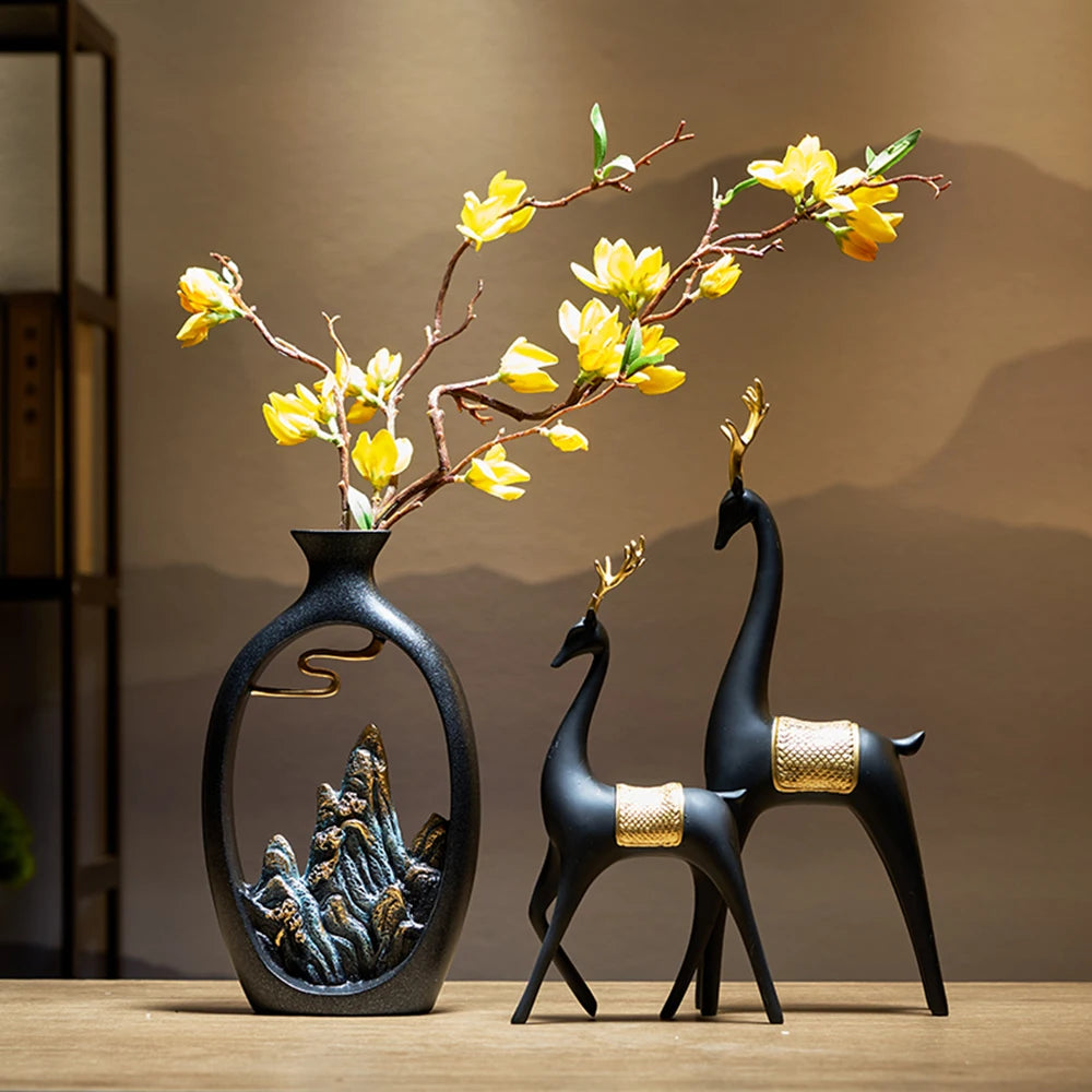 Exclusieve hars vaas – waar Scandinavische robuustheid en Japandi elegantie samenkomen