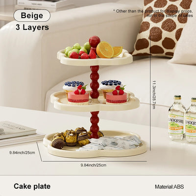 UFORU Luxe Fruit & Dessert Tray – Elegante Meerdere Lagen voor Snacks & Gebak