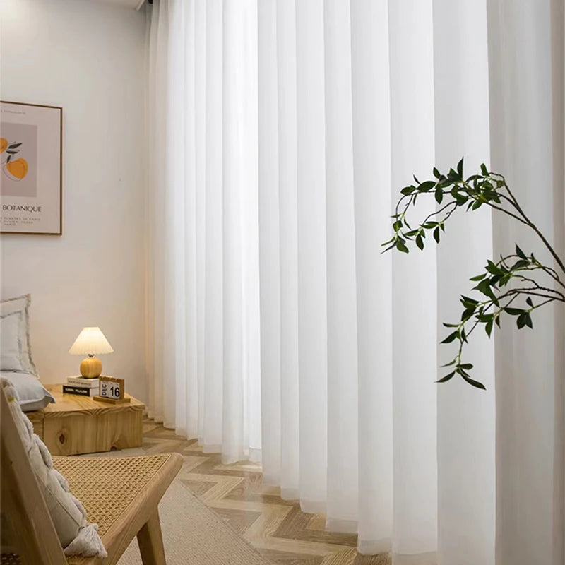 Asazal Luxury Tulle Gordijn. transparant wii gordijn