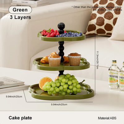UFORU Luxe Fruit & Dessert Tray – Elegante Meerdere Lagen voor Snacks & Gebak